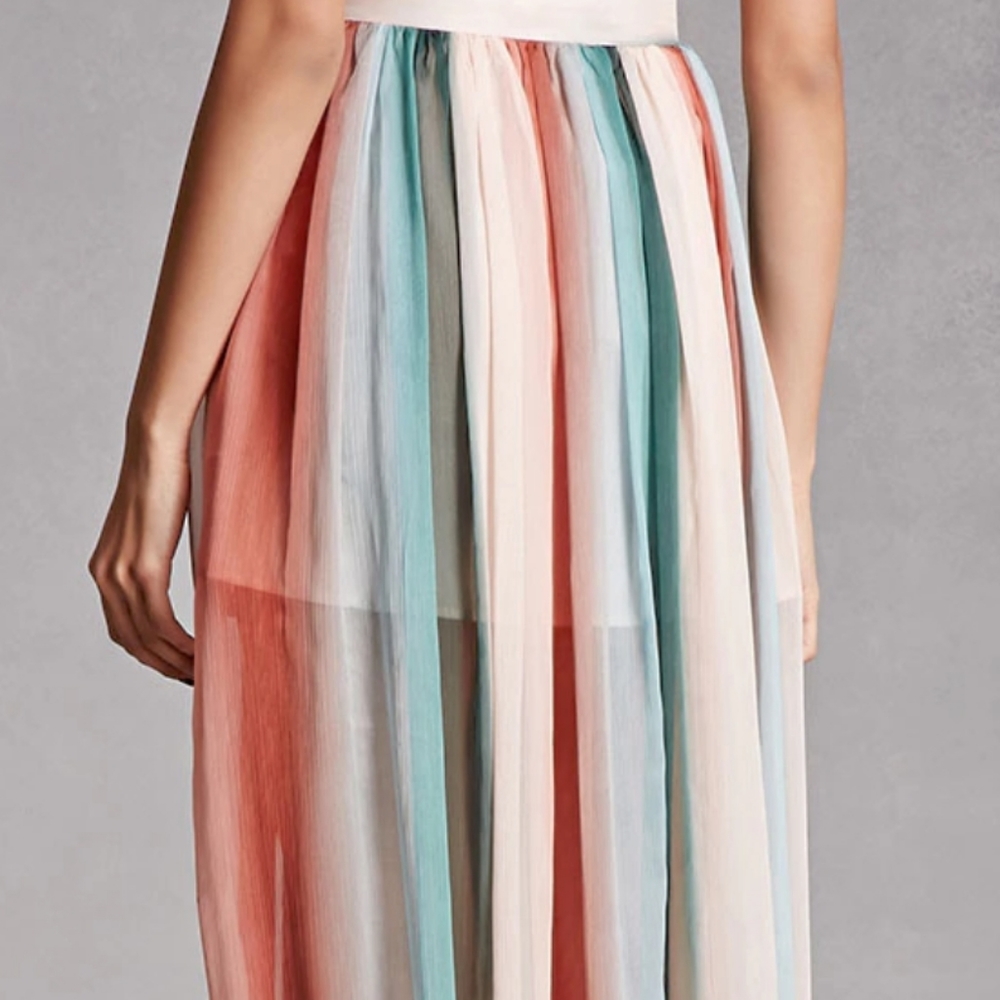 Sheer and colorfull maxi skirt - Picture 3 of 13